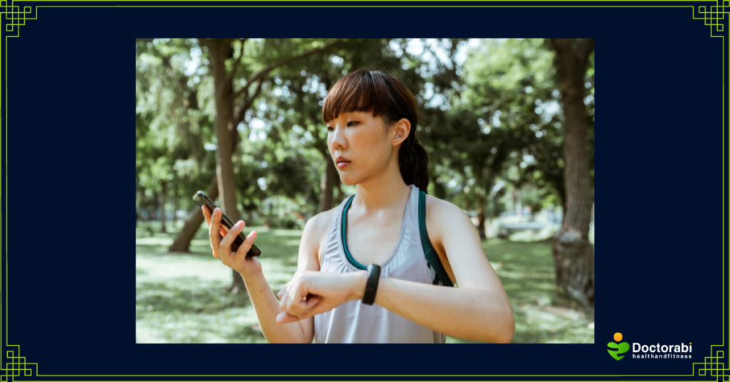 Woman-walking-in-Park